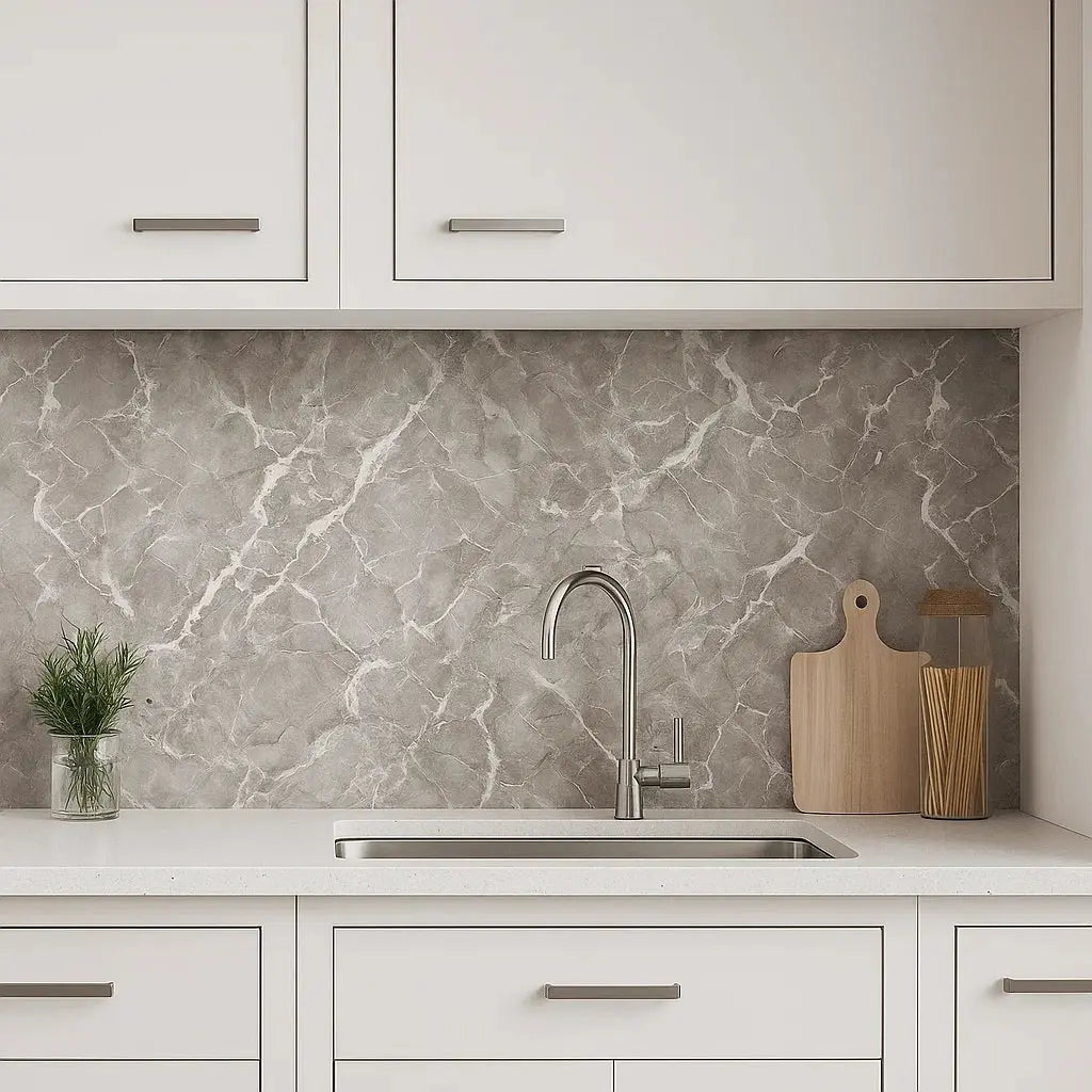 Selbstklebende Marmor-Dekorfolie – Moderner Look in Minuten (40×300 cm)