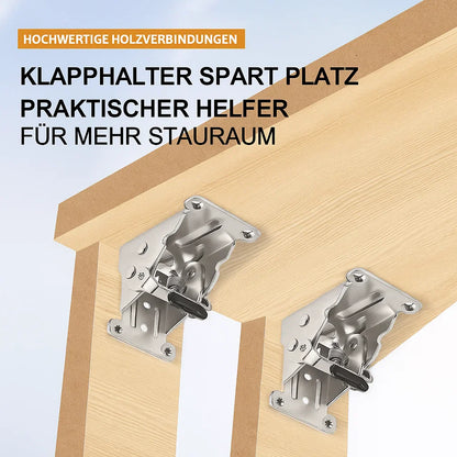 Klapphalter 90° Auto-Lock – 2er-Set, bis 225 kg, Montage in 5 Minuten