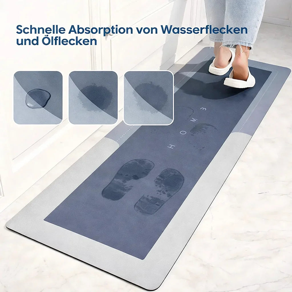 Super saugfähige, rutschfeste Bodenmatte