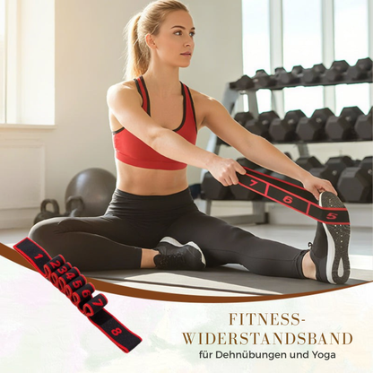 Widerstandsband verstellbar 8 Segmente für Yoga und Training