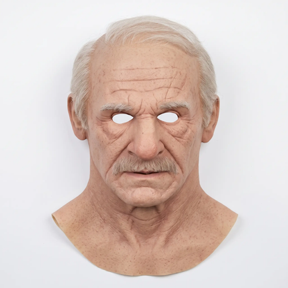 BowLift | Creepy Old Man Mask – Realistic Latex Halloween Mask for Adults