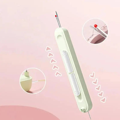 1+1 GRATIS | 2-in-1 Nadeleinfädler und Nahttrenner – Kompakt und Praktisch