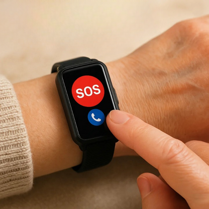 Senioren-Smartwatch mit Sturzerkennung & SOS-Anruf – 4G, GPS & IP67
