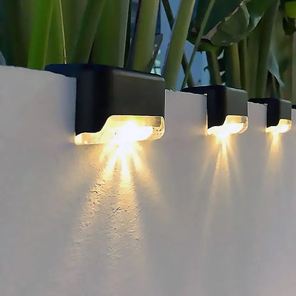 4er-Set Solar-Terrassenlichter – Wetterfestes Außenlicht