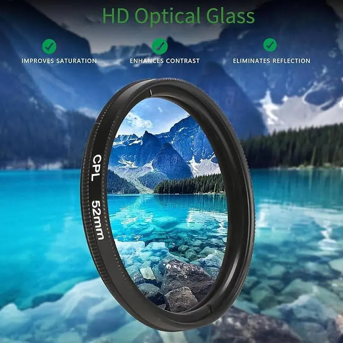 52mm CPL-Filter für Smartphones – Weniger Blendung & Sattere Farben