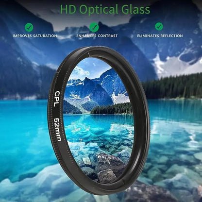 52mm CPL-Filter für Smartphones – Weniger Blendung & Sattere Farben