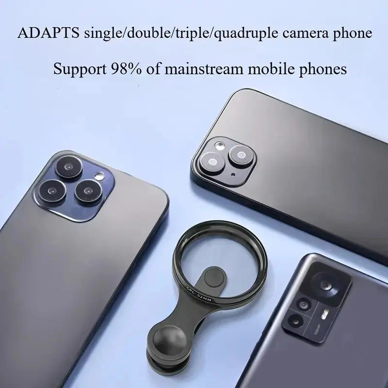 52mm CPL-Filter für Smartphones – Weniger Blendung & Sattere Farben