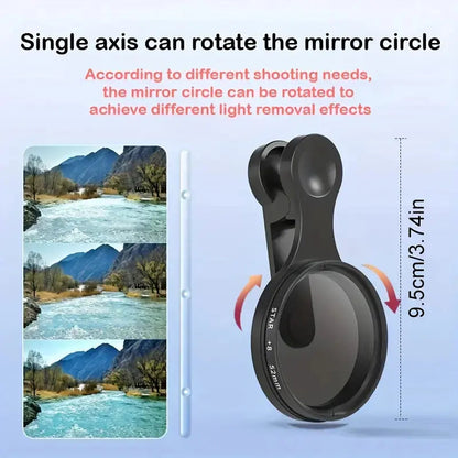 52mm CPL-Filter für Smartphones – Weniger Blendung & Sattere Farben