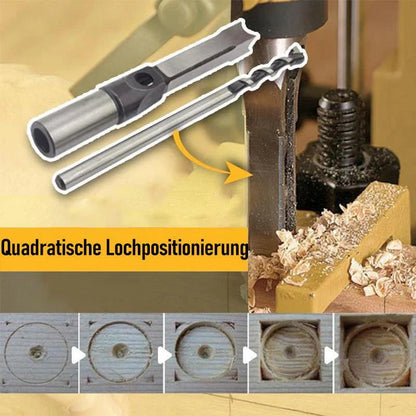Holzbohrer-Set Quadratische Löcher – Präzisionsbohrer Edelstahl