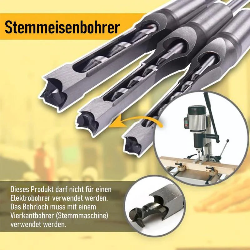 Holzbohrer-Set Quadratische Löcher – Präzisionsbohrer Edelstahl