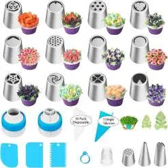 Blumen-Spritzdüsen-Set – Mühelose Tortendekoration