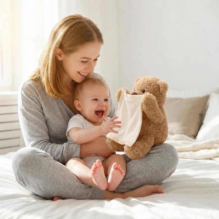 BuddyBear – Der Peek-a-Boo Teddybär, der Ihr Baby jedes Mal zum Lachen bringt
