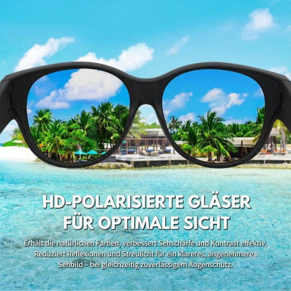 Überbrille mit Polarisation – UV-Schutz, TAC-Gläser, über Sehhilfe tragbar