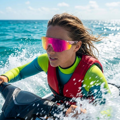 Sportsonnenbrille mit polarisierten Gläsern – UV400-Schutz