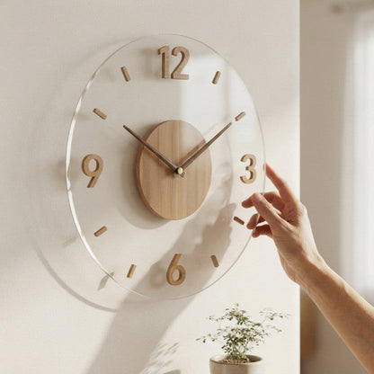 Lautlose Wanduhr aus Holz – Minimalistisches Design für jeden Raum