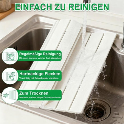 Abtropfmatte Diatomit-Stein – saugfähig, faltbar, 40 × 30 cm, 3 Farben