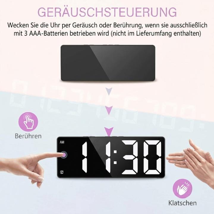 Digitaler Wecker mit Überwachungskamera 2K HD