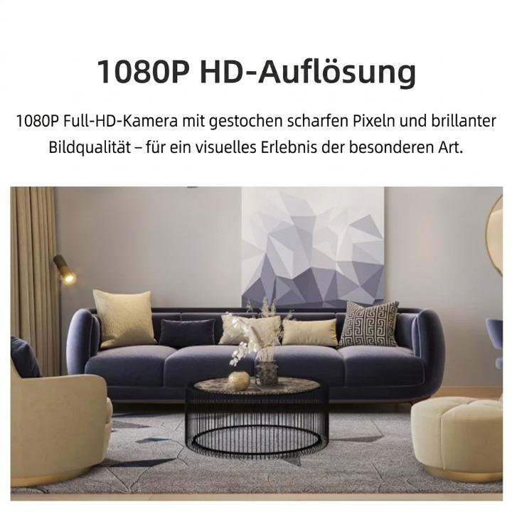 Mini WLAN-Kamera mit Nachtsicht – diskrete Heimüberwachung, 1080P HD