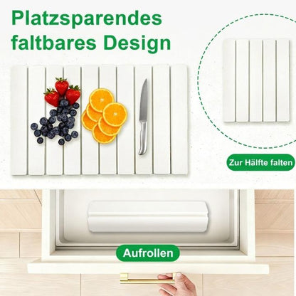 Abtropfmatte Diatomit-Stein – saugfähig, faltbar, 40 × 30 cm, 3 Farben