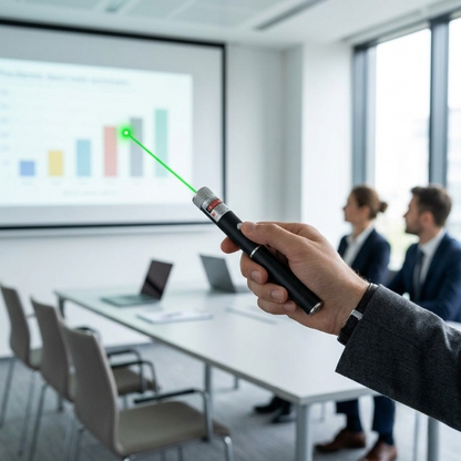 Laserpointer mit einstellbarer Leistung – Rot, Grün oder Lila