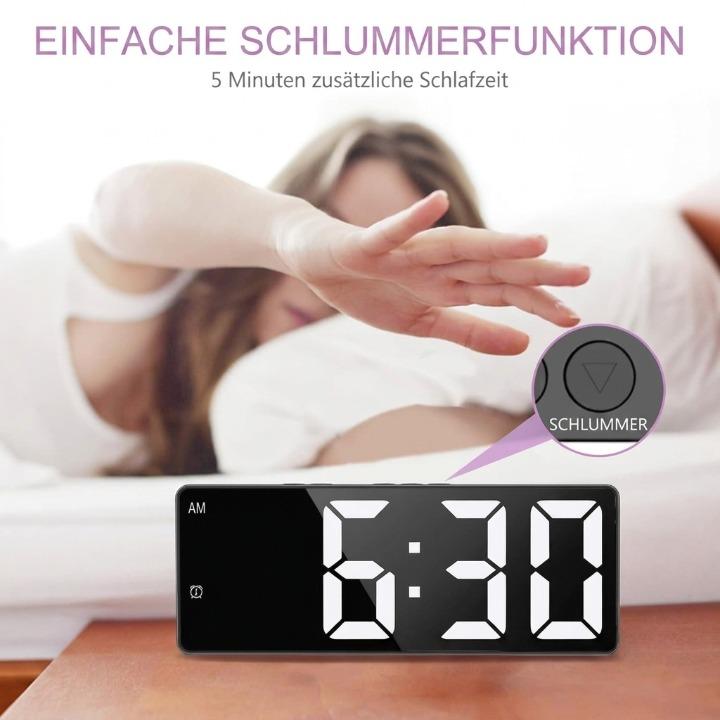 Digitaler Wecker mit Überwachungskamera 2K HD