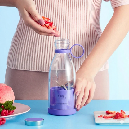 Tragbare Mixer-Flasche 420 ml – frische Smoothies in Sekunden, kabellos