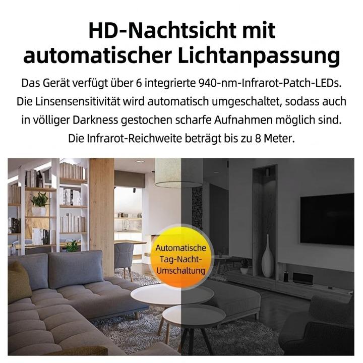 Mini WLAN-Kamera mit Nachtsicht – diskrete Heimüberwachung, 1080P HD