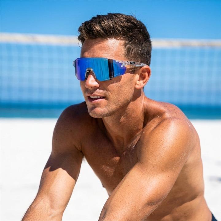 Sportsonnenbrille mit polarisierten Gläsern – UV400-Schutz