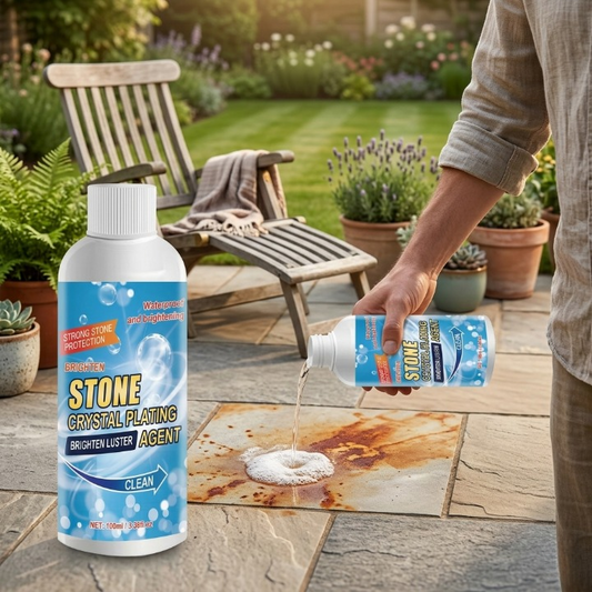 Steinreiniger 2 × 100 ml – entfernt Rost, Oxidation & Verfärbungen auf Naturstein