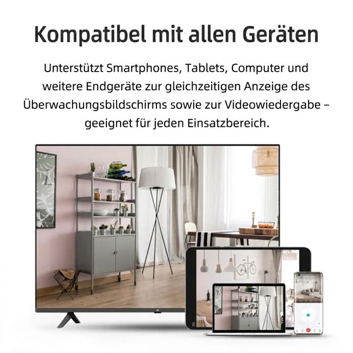 Mini WLAN-Kamera mit Nachtsicht – diskrete Heimüberwachung, 1080P HD