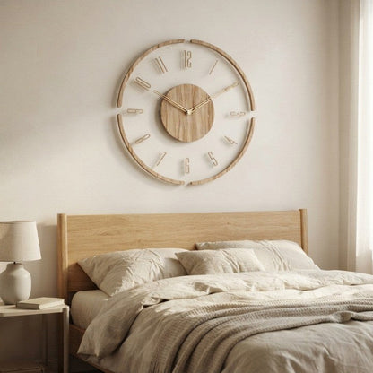 Lautlose Wanduhr aus Holz – Minimalistisches Design für jeden Raum