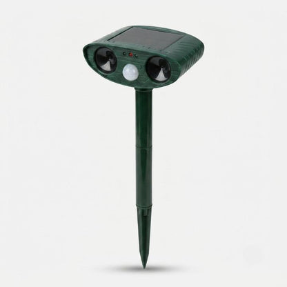 Ultraschall-Tierabwehr Solar – PIR-Bewegungsmelder 110°, IP44, 13–40 kHz