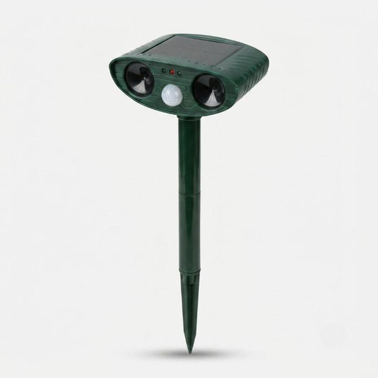 Ultraschall-Tierabwehr Solar – PIR-Bewegungsmelder 110°, IP44, 13–40 kHz