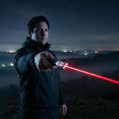 Laserpointer mit einstellbarer Leistung – Rot, Grün oder Lila