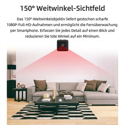 Mini WLAN-Kamera mit Nachtsicht – diskrete Heimüberwachung, 1080P HD