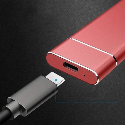 8TB Externe SSD — USB 3.1 Typ-C, Plug & Play, Aluminium