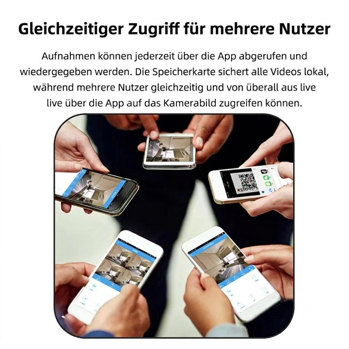 Mini WLAN-Kamera mit Nachtsicht – diskrete Heimüberwachung, 1080P HD