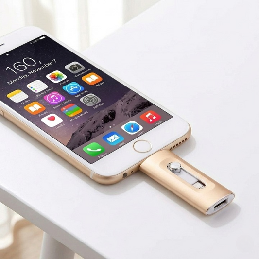 3-in-1 USB-Stick — Mehr Speicher für iPhone, Android & PC