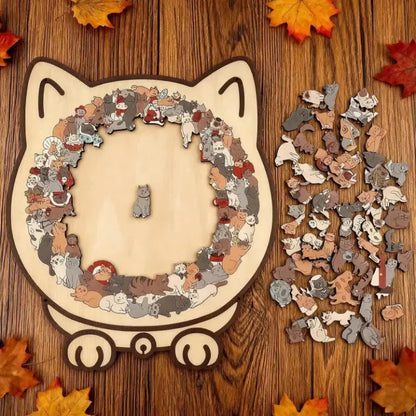 Holzpuzzle Katze