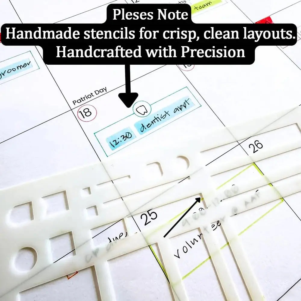 Präzisions-Schablonen Set – Klare Linien für Ihren Planer