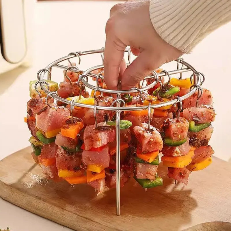 Kebab-Grill für Heißluftfritteusen – Gleichmäßiges Garen & BBQ-Genuss