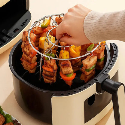 Kebab-Grill für Heißluftfritteusen – Gleichmäßiges Garen & BBQ-Genuss