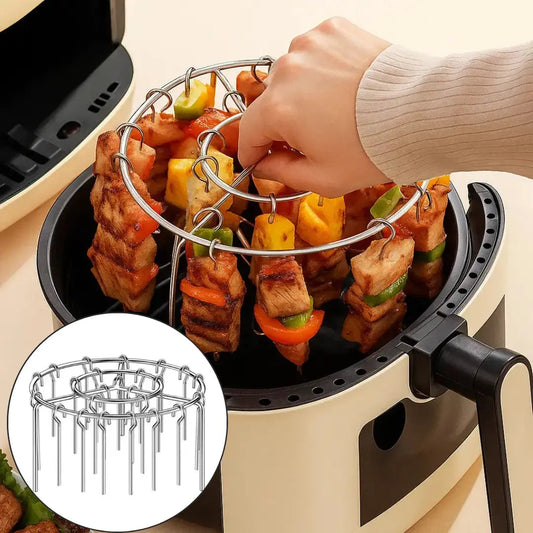 Kebab-Grill für Heißluftfritteusen – Gleichmäßiges Garen & BBQ-Genuss
