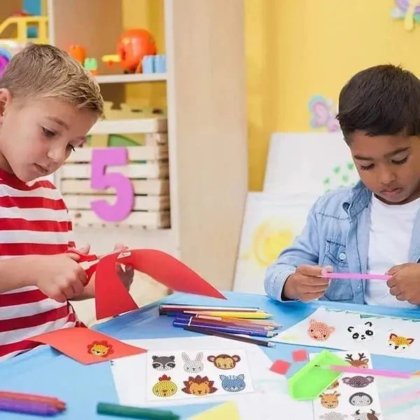 Kinderfreundliches Diamant-Sticker-Set – Mit giftfreien Glitzersteinen