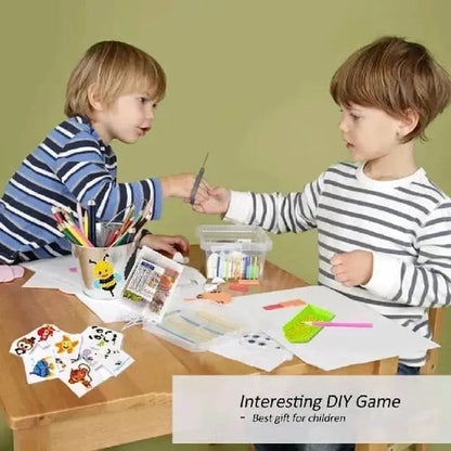 Kinderfreundliches Diamant-Sticker-Set – Mit giftfreien Glitzersteinen