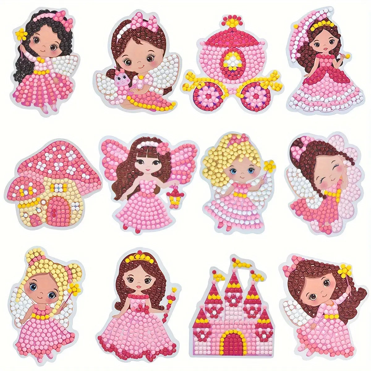 Kinderfreundliches Diamant-Sticker-Set – Mit giftfreien Glitzersteinen