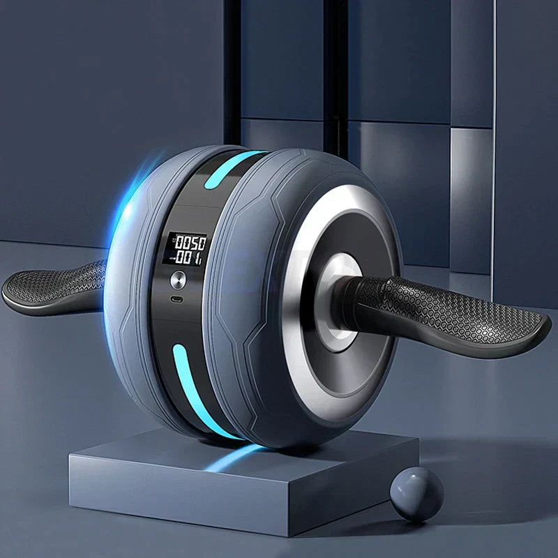 Bauchmuskelrad mit automatischem Rücklauf und Zählfunktion