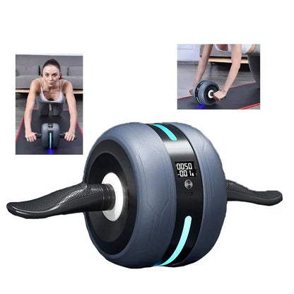 Bauchmuskelrad mit automatischem Rücklauf und Zählfunktion