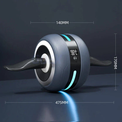 Bauchmuskelrad mit automatischem Rücklauf und Zählfunktion