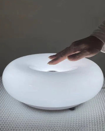 Runde Tischlampe in Donutform mit Sanftem LED-Licht